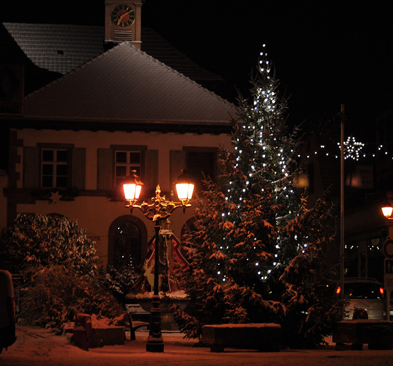 Christmas Alsace at Night
